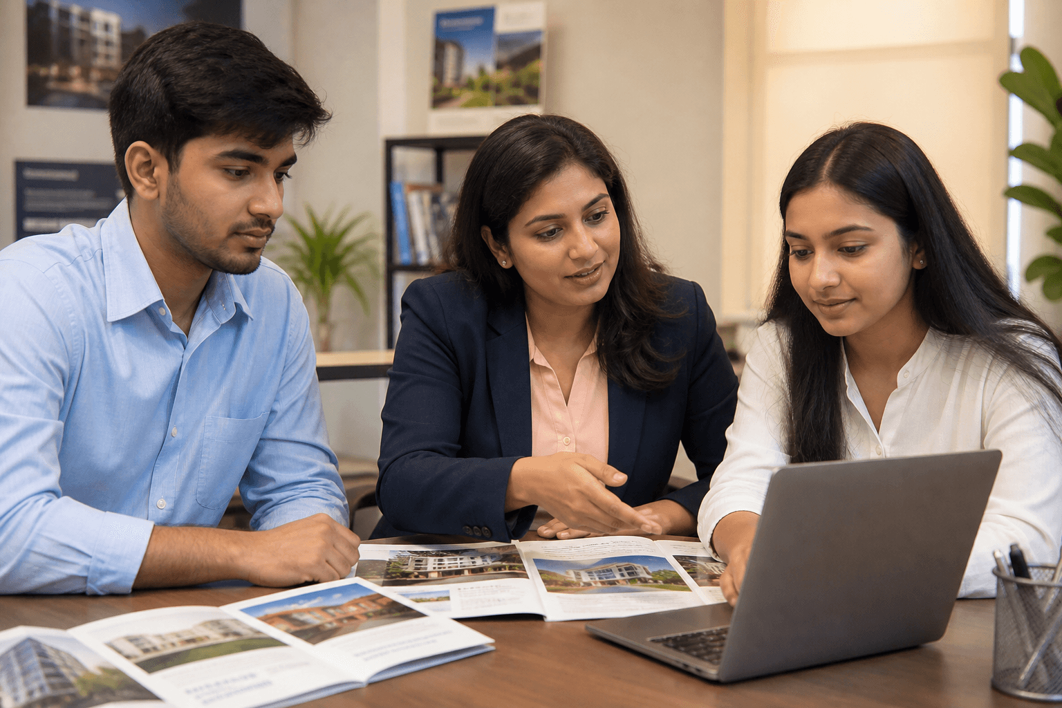 Ashiraj counsellor guiding Indian students